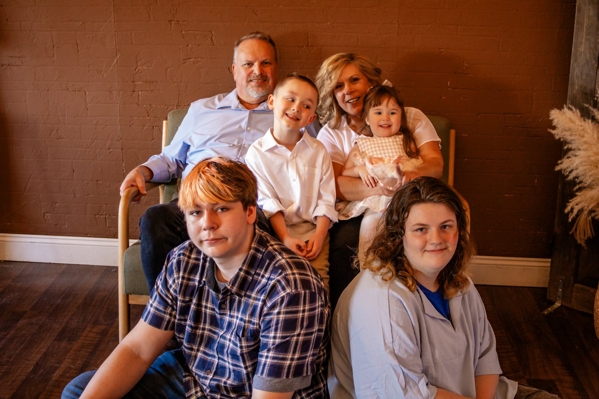 Multi-generational family studio session