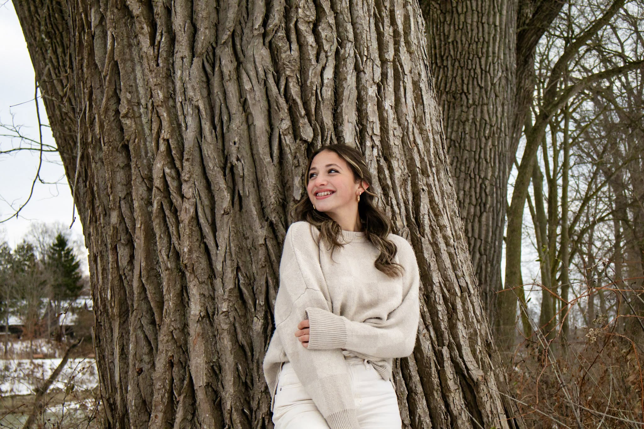 Natural-light senior portrait by Rooted Light Photography