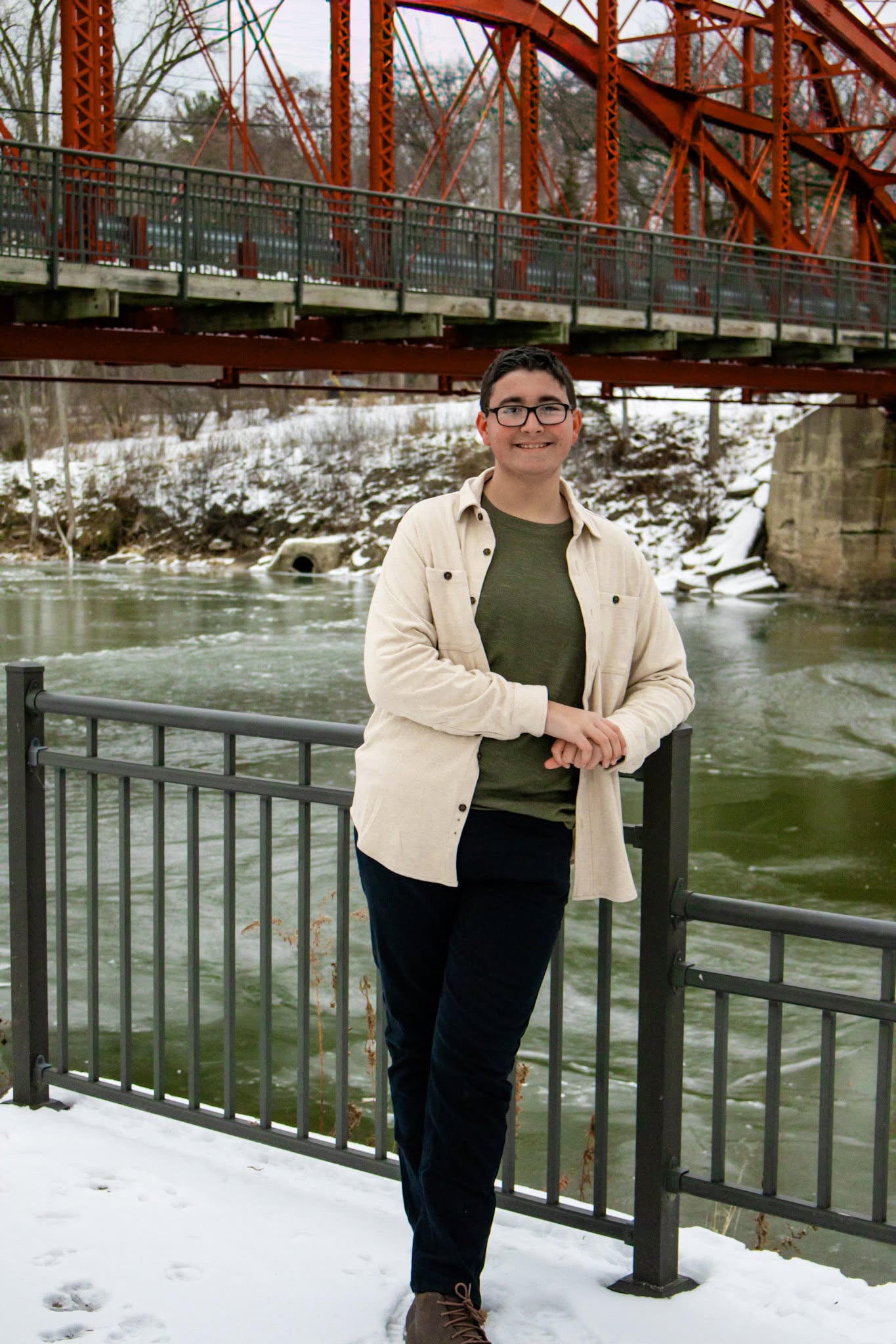 Urban senior portraits downtown